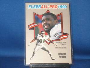 Reggie White 1990 Fleer All Pro #16 Philadelphia Eagles  