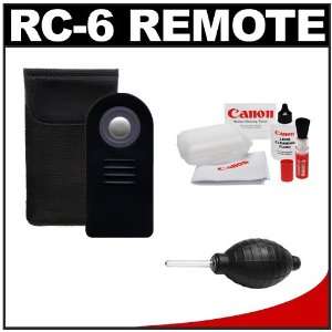 RC 6 Wireless Shutter Release Remote Control + Cleaning Kit for Canon 
