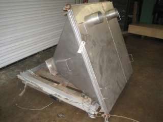 Two Component Stainless Steel Hopper, Approximately 26cuft  