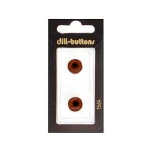  Dill Buttons 12mm Shank Brown 2 pc (6 Pack)