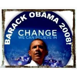  OBAMA 2008  CHANGE We Can Believe In Button 3 SIZE 