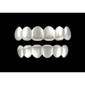  Grillz Silver Top and Bottom Set At Wholesale Prices Fast 