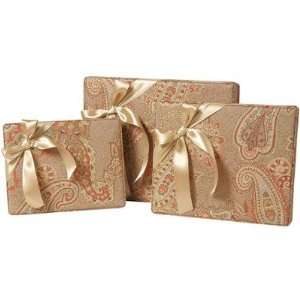    Alamosa Rectangle Gift Box with Ribbon ( Set of 3)