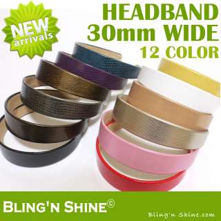   Headband Cute Girl Hair Band Leatherette 12 colors Fashion Headbands