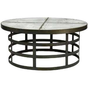  ZENTIQUE 1001 Recycled Metal Round Coffee Table