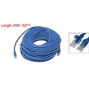   Gino Ethernet Internet Network Cat5e 25M Patch Cable Blue Electronics