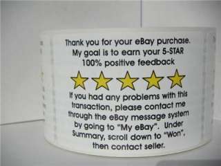 Thank You for your  Purchase & Contact Info label  