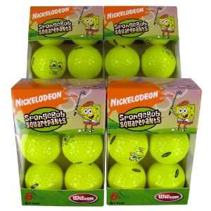  Wilson Sponge Bob Golf Balls 6 Pack Toys & Games