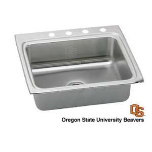   Single Bowl Stainless Steel Kitchen Sink with University of Arkansas