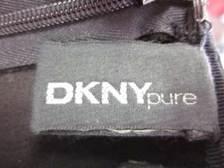 DKNY PURE Black Cotton White Floral Long Skirt Size 8  