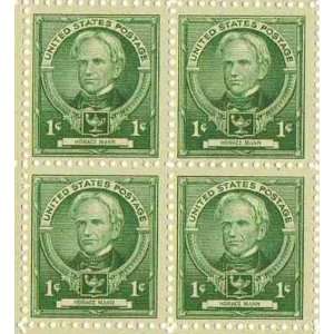 Horace Mann Set of 4 x 1 Cent US Postage Stamps NEW Scot 869