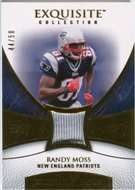 2007 Upper Deck Exquisite Collection Patch Gold Randy Moss /50  