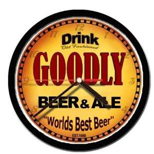  GOODLY beer and ale cerveza wall clock 