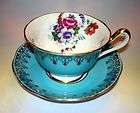 Light Blue Royal Albert Prudence Tea Cup, Saucer and Plate 7 1/8 Trio 