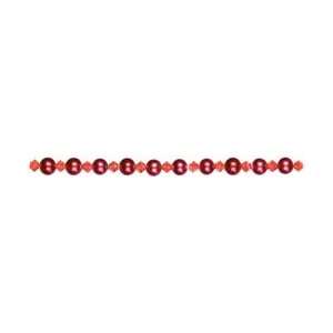 Cousin Jewelry Basics Pearl/Crystal Bead Mix 6mm 101/Pkg Red; 3 Items 