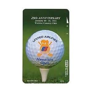  Collectible Phone Card 29th United Airlines Hawaiian Open 