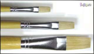 white synthetic flat 3 8 bristle flat in package 4 pc long handle 
