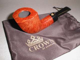 Winslow Crown 200 Cross Grain Panel Horn Pipe * Unsmoked * COOPERSARK 