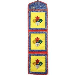  Vishva Vajra   Hanging Religious Texts Holder   Art Silk 