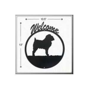  Brussels Griffon Welcome Sign Patio, Lawn & Garden