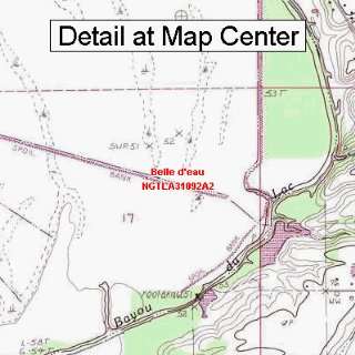 USGS Topographic Quadrangle Map   Belle deau, Louisiana (Folded 