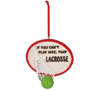 Play Lacrosse Ornament