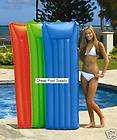 pool master inflatable aqua fun vinyl mattress orange 