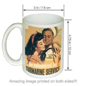   For Submarine Service US WW2 Navy COFFEE MUG