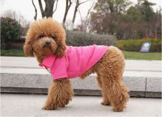 High quality XS L Small Dog Pet Coat Polo Tshirt Apparel Costume 