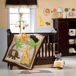 sunny safari 4 piece baby crib bedding set by carters $ 139 95 what s 