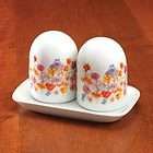   Salt and Pepper Shakers with Tray Kitchen Dining Table Top NEW