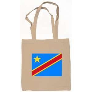   Republic of the Congo Flag Tote Bag Natural 