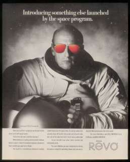 1988 NASA astronaut Pete Conrad photo Revo sunglasses vintage print ad 