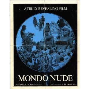 Mondo Nudo   Movie Poster   11 x 17 