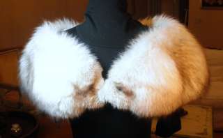 Beautiful Soft Vintage Arctic Fox Fur Stole Wrap Scarf  