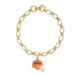  Florida Gators Official Logo Gold Charm Bracelet Sports 