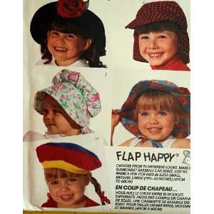 McCalls 6818 Sewing Pattern Flap Happy Hats Sun Bonnet 