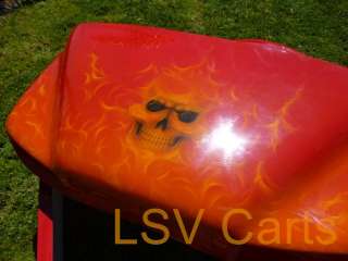   medalist ST sport Workhorse Front Rear Body COWL Golf Cart Flame Skull