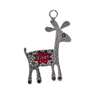  Tin Woodsman Pewter Vixen Reindeer Christmas Ornament 