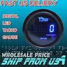   BLUE DIGITAL LED SMOKED TACHO TACHOMETER GAUGE FROM US  EASY READ