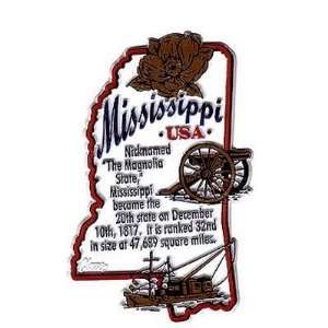  Mississippi Magnet 2D State Map Info
