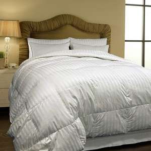   500 THREAD COUNT 600 FILL POWER FLUFFY WHITE DOWN KING SIZE COMFORTER