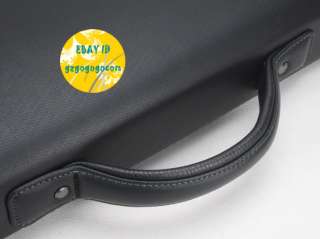 Mens leather Briefcase business shoulder bag Lock 682B  