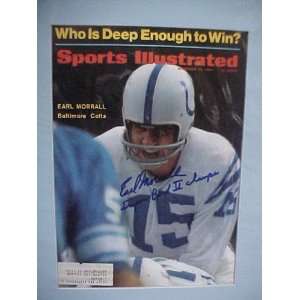 Earl Morrall Autographed November 25, 1968 Sports Illustrated Magazine 
