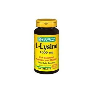  L Lysine 1000mg   For Balanced Nutrition & Health, 60 tabs 