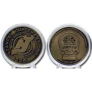  New Jersey Devils 2003 Stanley Cup Champions Bronze Coin 