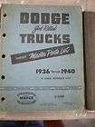 1937 Dodge News Newspaper Part Color Brochure