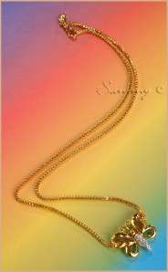 You are bidding on a gold tone NOLAN MILLER box chain necklace with 
