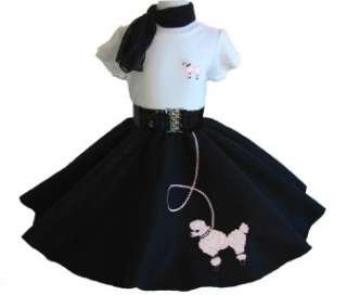pc Girls 50s POODLE SKIRT OUTFIT (4/5 6/6X 7/8)  