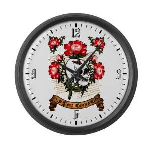  Large Wall Clock Love Grows Flowers And Skull Everything 